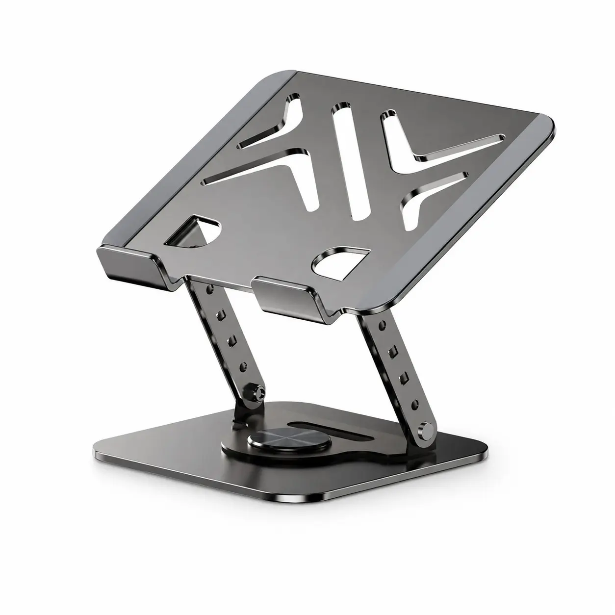 360° Rotating Laptop Stand, Full Metal Foldable Elevator, Adjustable Cooling Rack, Computer Floating Stand, Office Gaming Universal