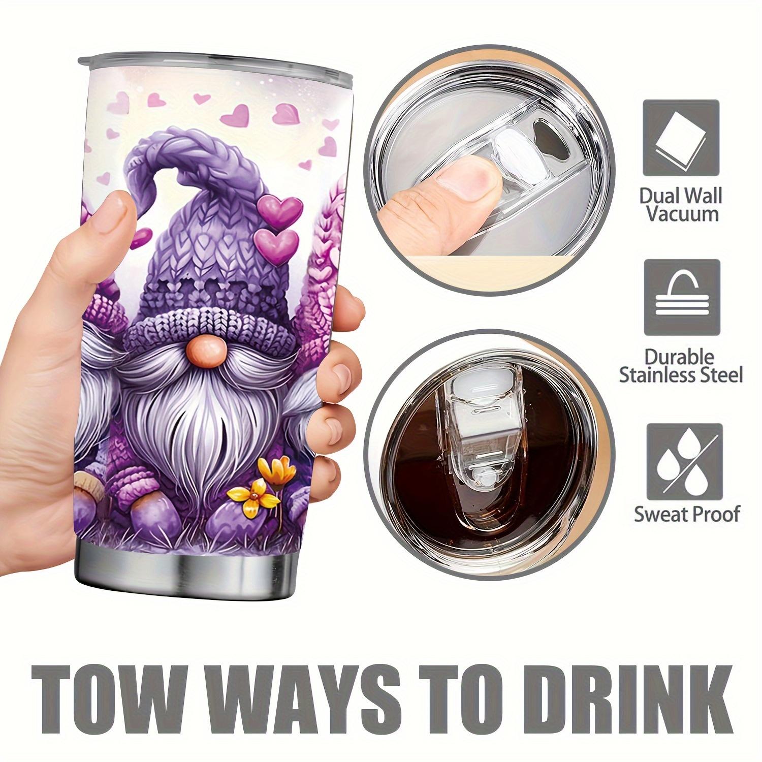 20-Ounce Covered Water Bottle - Double-Walled Insulated Stainless Steel Flask, Suitable for Year-Round Use, Perfect for Outdoor Travel Accessories And Delightful Gifts for Christmas And Valentine'S Day.