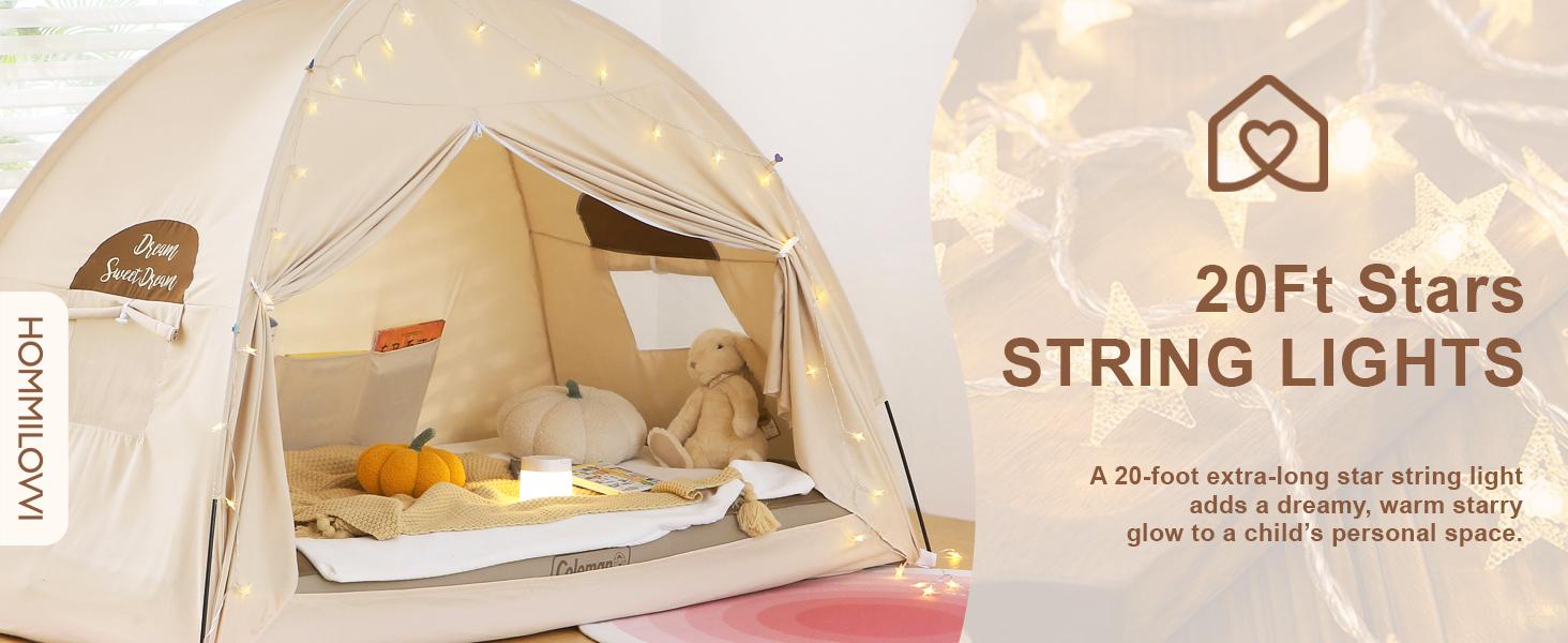 Twin Bed Tent for Boys, Indoor Blackout Sleeping Tent with Dreamy, Breathable Privacy Bunk Beds, for Drafty Rooms or Cottage-Style Spaces, Black