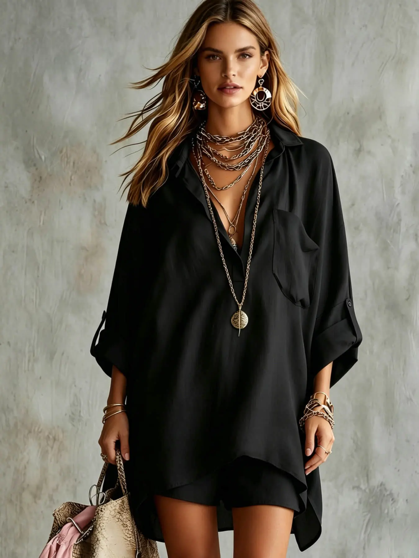 Two piece set Clothes, Casual outfit set, with a casual vacation style, featuring a stylish design with a collared shirt and shorts, suitable for summer vacations by the sea, bars, small gatherings, cafes, and art markets, Summer Sets Casual