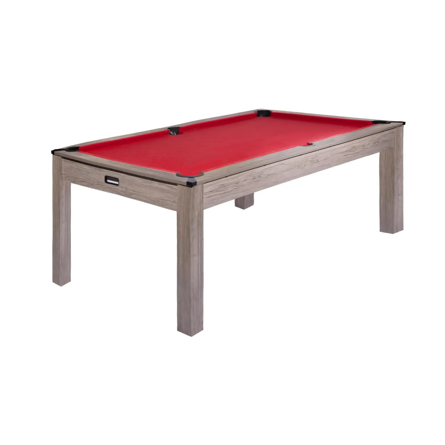 7 FT Pool Table – Billiard Table with Red Felt, Wood Finish – Professional-Style Sturdy Design – Only Billiard Table Included