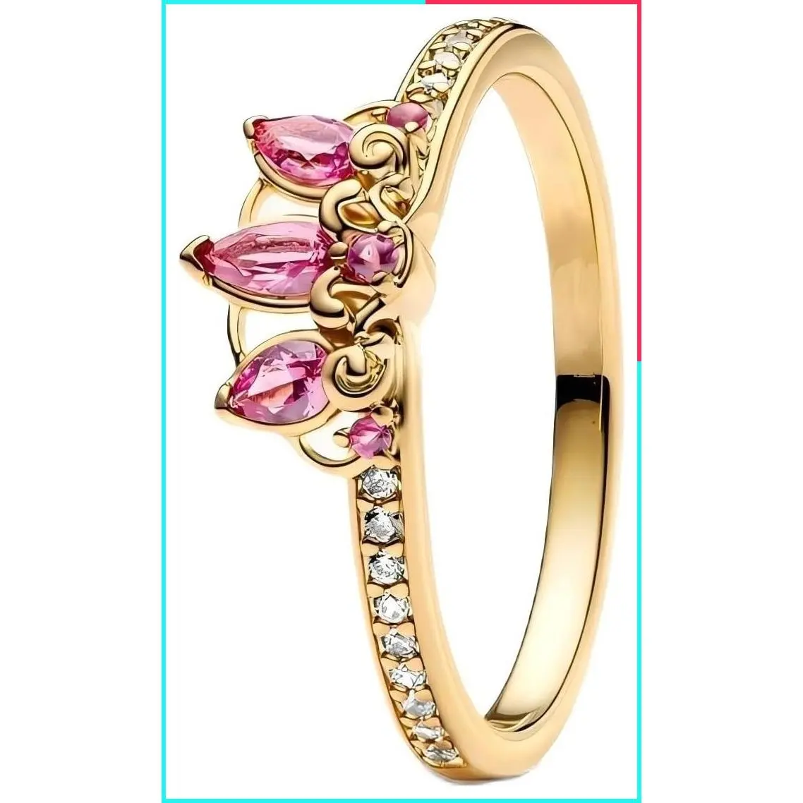 925 Sterling Silver Princess Ring for Women Fashion DIY Jewelry Valentine's Day Gift for Friends