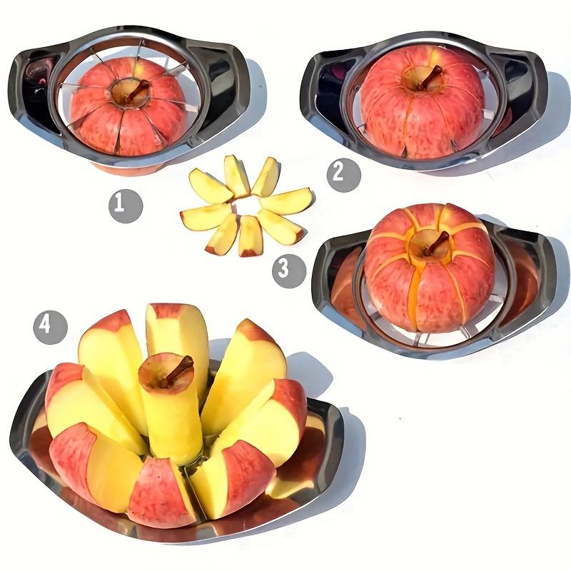 1pc Apple Slicer, Reusable Apple Corer, Kitchen Apple Divider, Creative Fruit Cutter, Stainless Steel Fruit Slicer, Kitchen Gadget, Kitchenware, Kitchen Tool