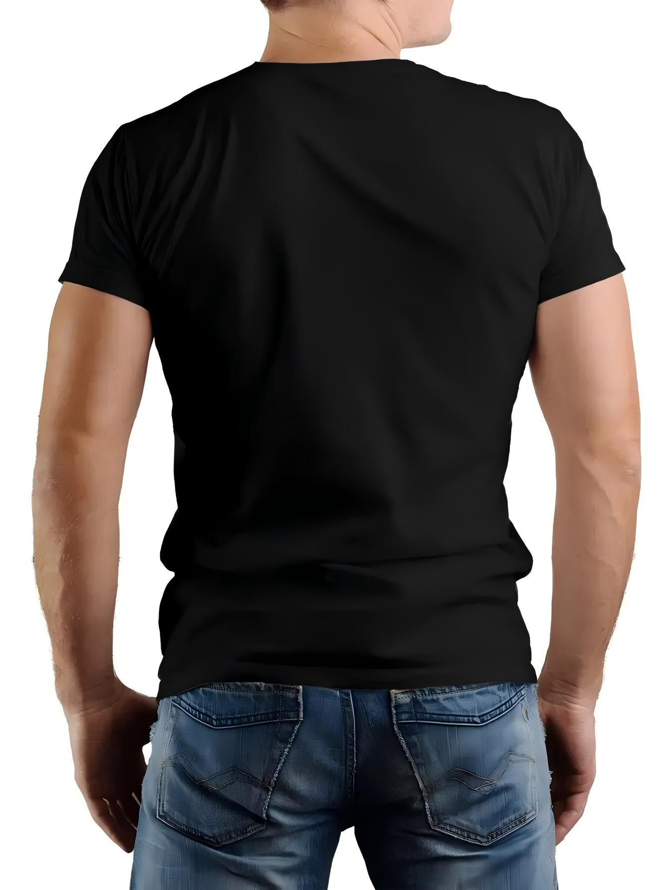 Men's I Am A Traveler Masonic Freemason Graphic T-Shirt - 100% Cotton High Stretch Knit, Loose Fit Crew Neck Tee with Hooded Figure & Compass Design, All-Season Casual Black Shirt, Comfortable Travel Apparel, Bold Graphic Tee, Breathable Fabric100% pure c