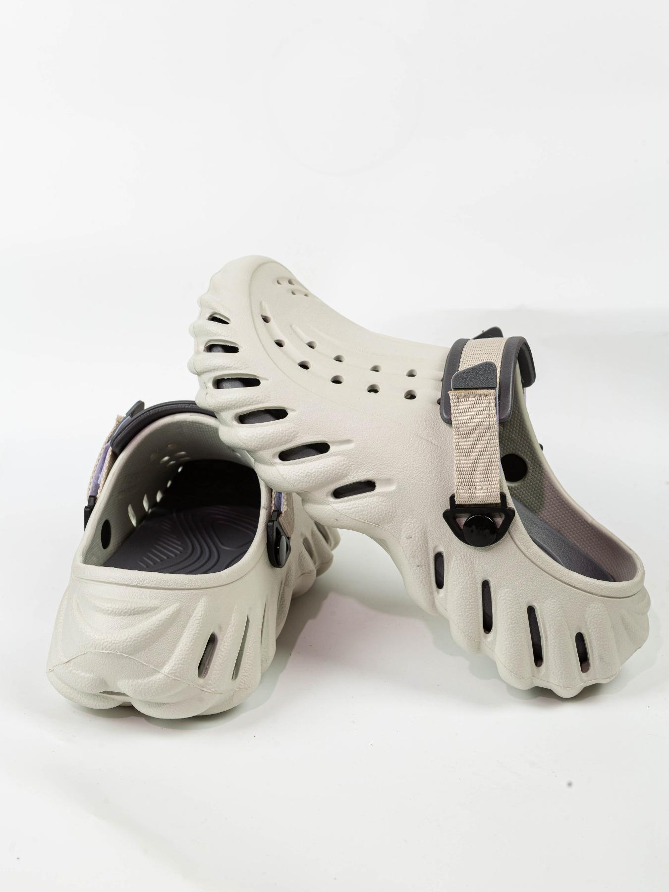 Men's Sporty Breathable Quick Drying Hollow Out Design, Casual Comfortable Non-slip Sandals for Beach, Fashionable Shoes for Outdoor, Boy, Caged Clogs