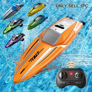 Mini Remote Control Boat, USB Rechargeable Waterproof Racing Boat Toy with 3.7V/100mAh/0.37Wh Lithium Battery, Indoor & Outdoor Toy for Kids, Rc Boat
