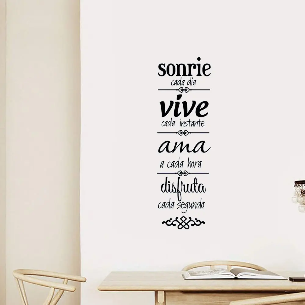 Spanish House Rules Vinyl Wall Sticker Decals, Home Decoration, Spanish Version Normas De Casa, Decorative Vinilos
