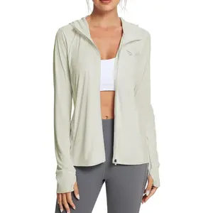 Women’s UPF 50+ Hooded Sun Protection Jacket| Lightweight Long Sleeve Breathable Sun Cover Up Shirt| UV Protection Outdoor Top for Hiking Fishing Beach Travel