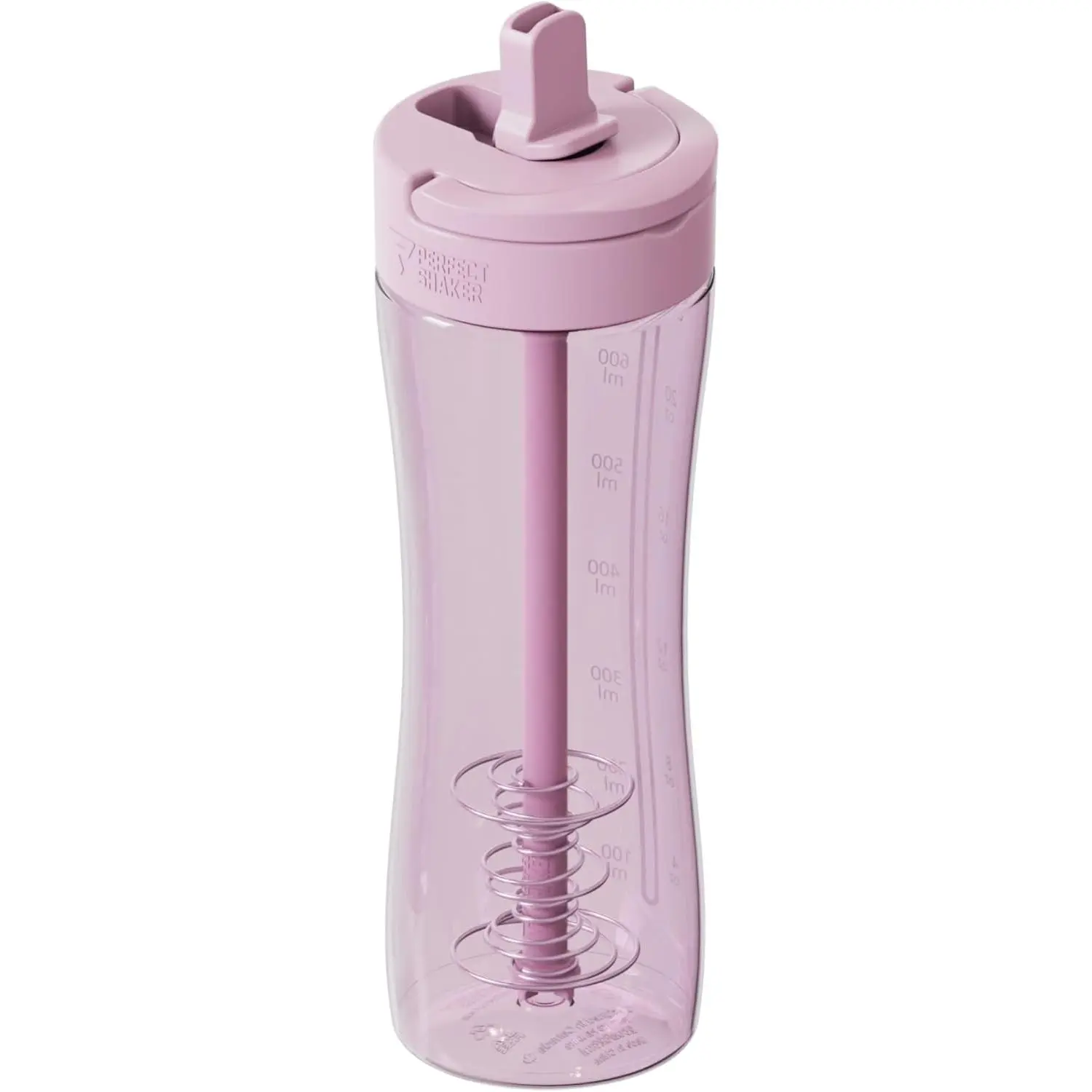 outdoor sports PerfectShaker Luma Series Tritan Shaker Bottle with Built-In Straw & Measurement Scale – 28oz Leakproof, BPA-Free, Dishwasher Safe Protein Shaker, Smoothie & Pre-Workout Mixer Shaker(Blush)