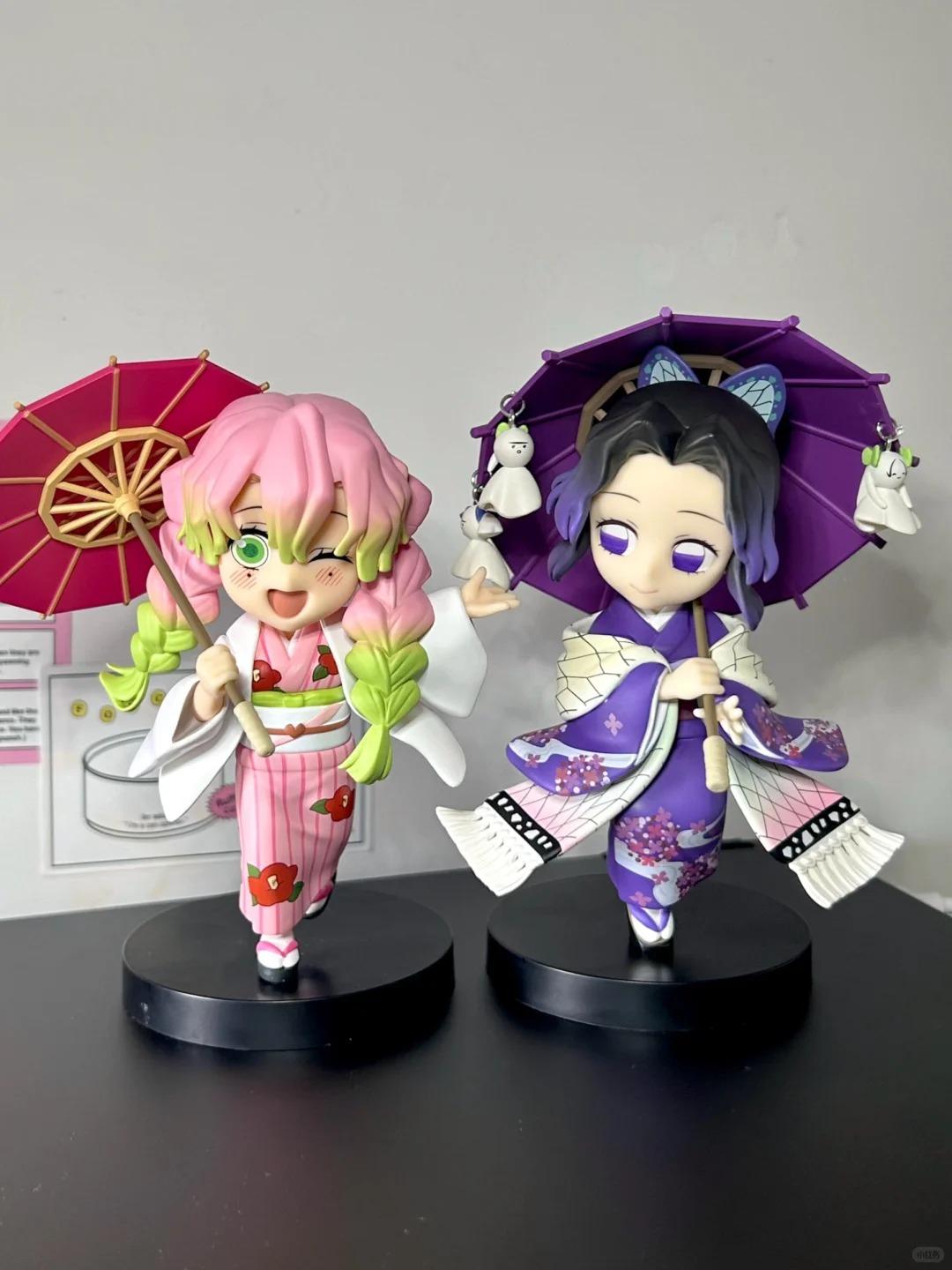 New Anime Figure Demon Slayer Figures Kimetsu No Yaiba Doll Plum Rain Series Blind Box Figurine Warrior Action Figure Model Toys