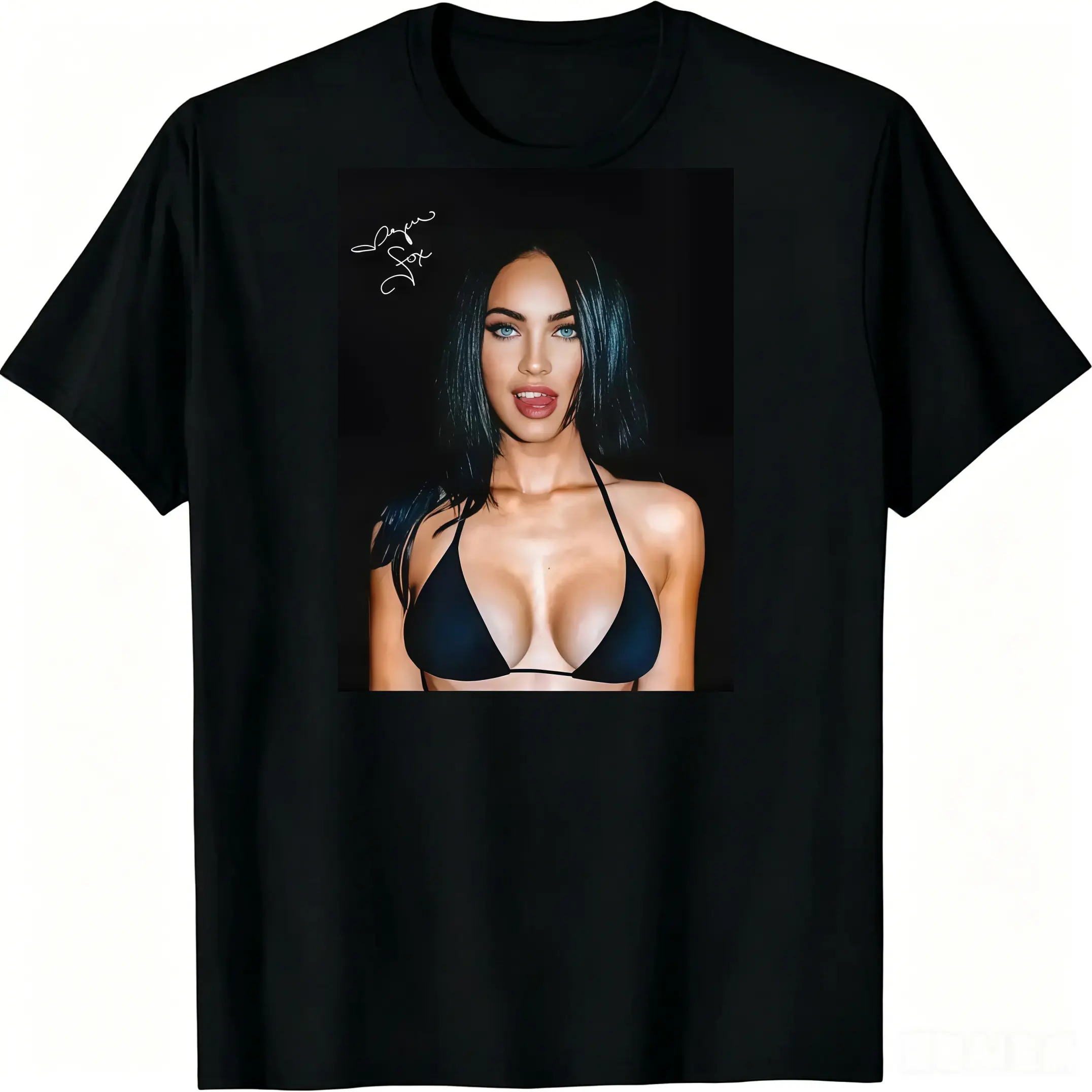 Megan Fox Star T-shirt, famous actress design casual T-shirt, famous music artist retro T-shirt, Hollywood star comfortable fabric T-shirt