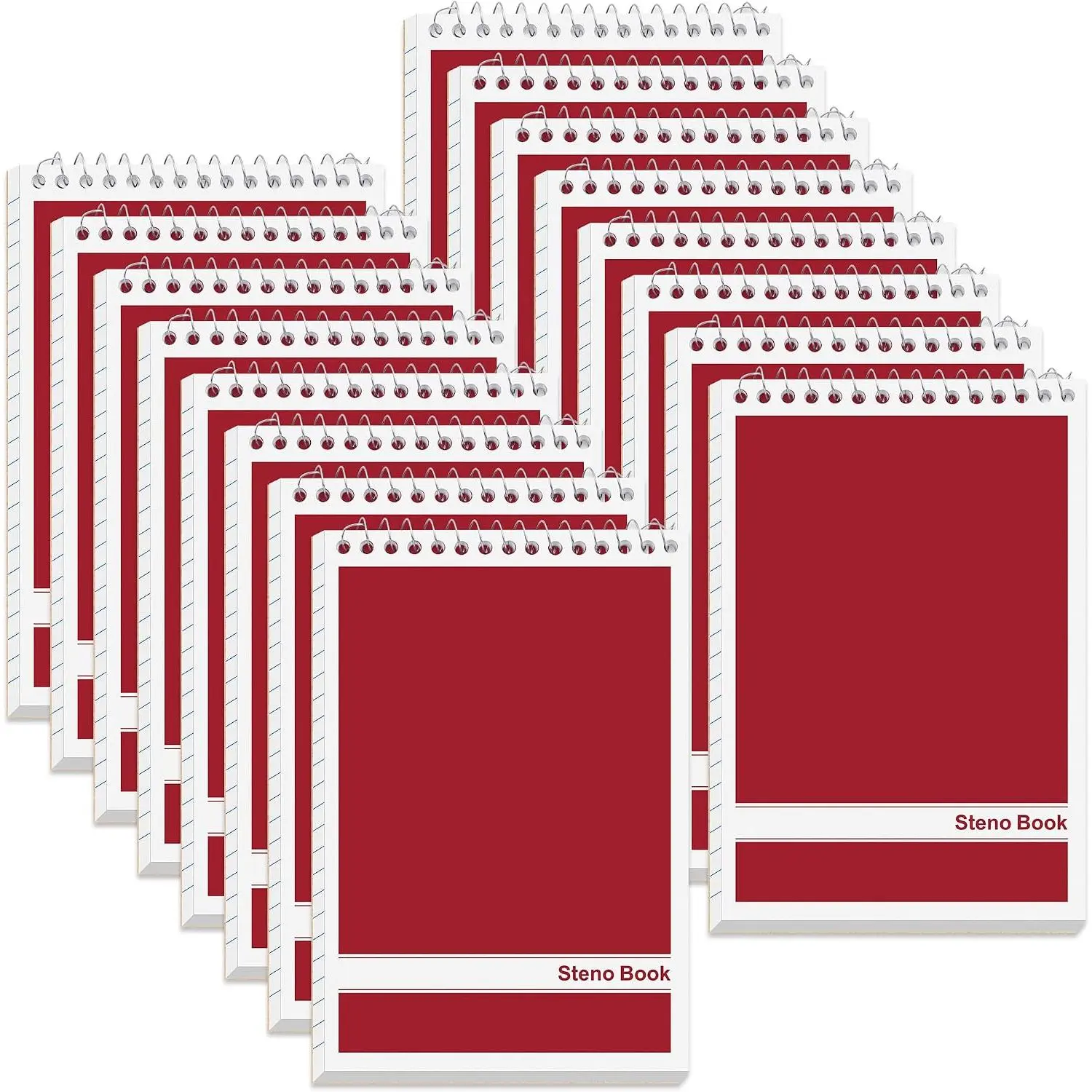16 Pack Steno Pads 6 x 9 in Top Spiral Notebook Bulk Pack 960  Sheets Gregg Rule Steno Note Pads for School Office  Students Teachers Organized Daily Notes Planners