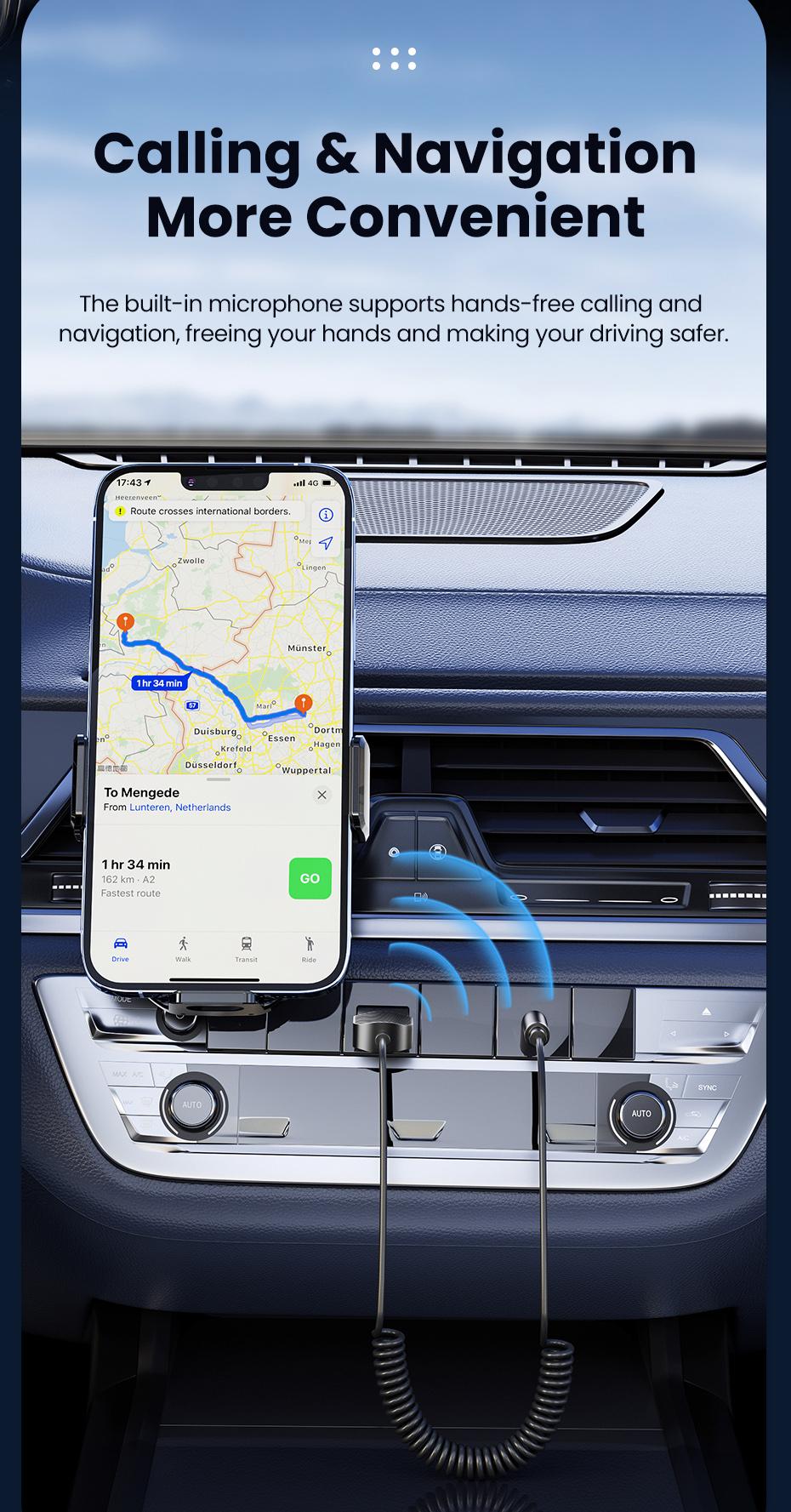 Toocki Wireless Aux Bluetooth Adapter USB to 3.5mm Jack Car Audio Aux Dongle Bluetooth 5.4 Handsfree Kit for Cars Wireless Receiver BT Transmitter Toocki Wireless Aux Bluetooth Adapter USB to 3.5mm Jack Car Audio Aux Dongle Bluetooth 5.4 Handsfree Kit for Cars Wireless Receiver BT Transmitter