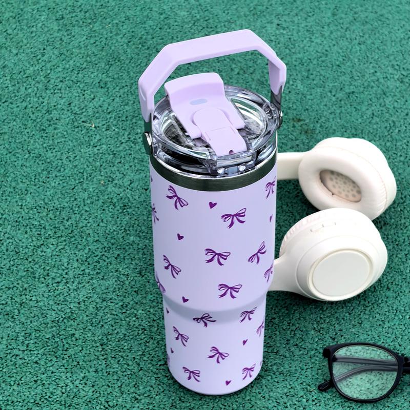 Insulated Stainless Steel Cup Tumbler, Butterfly Pattern, Dual-Layer Insulation, Leak-Proof Design, Perfect for Outdoor & Office Use #TOP PICKS