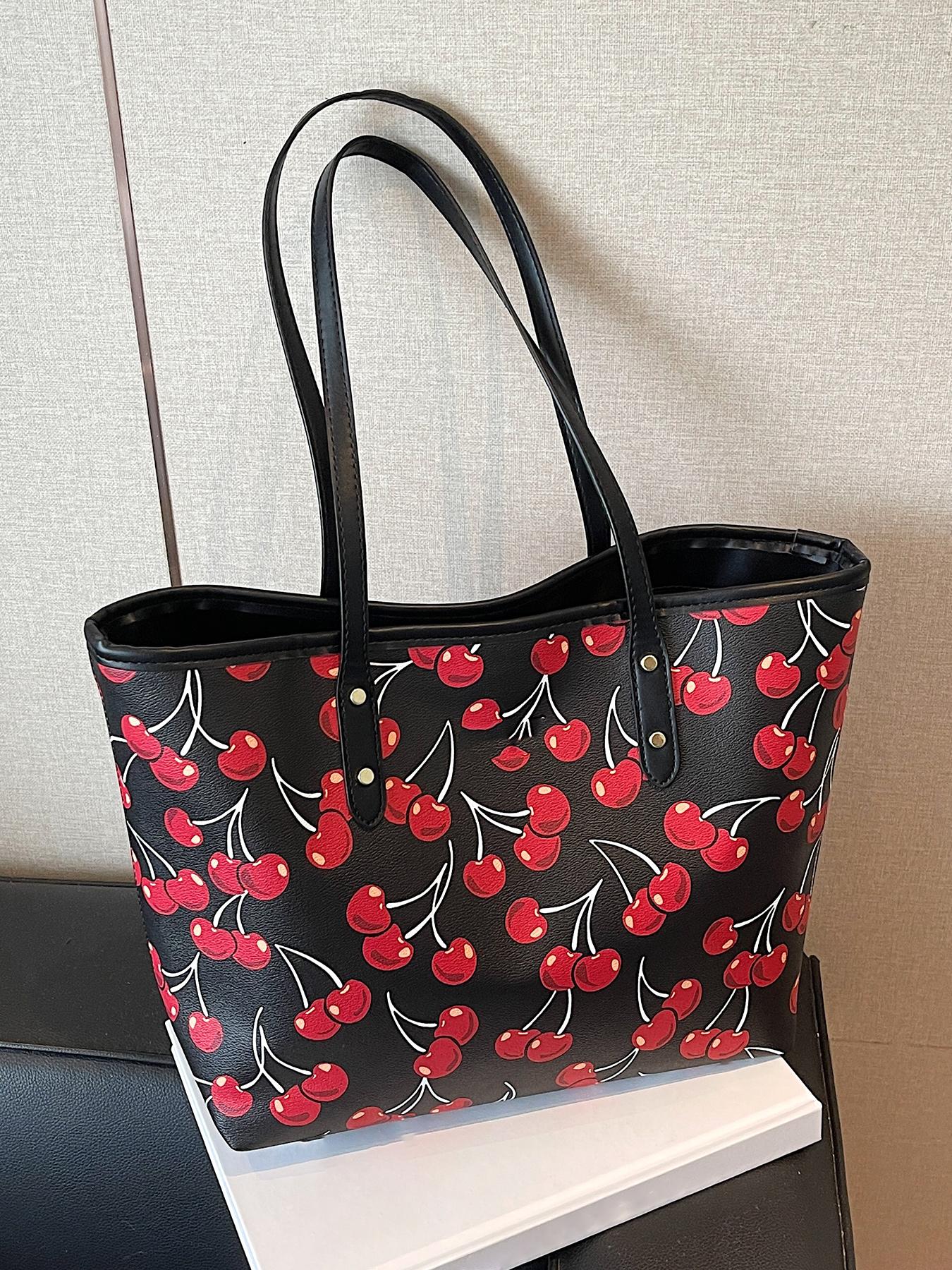 Valentine's Day Gift Women's Elegant Floral Bow Pattern Handbag, personality versatile Daily Shoulder Bag, simple exquisite Casual Fashion High quality Daily Commuter Bag, Crossbody Tote Bag