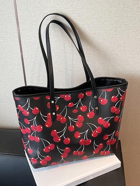 Valentine's Day Gift Women's Elegant Floral Bow Pattern Handbag, personality versatile Daily Shoulder Bag, simple exquisite Casual Fashion   High quality Daily Commuter Bag