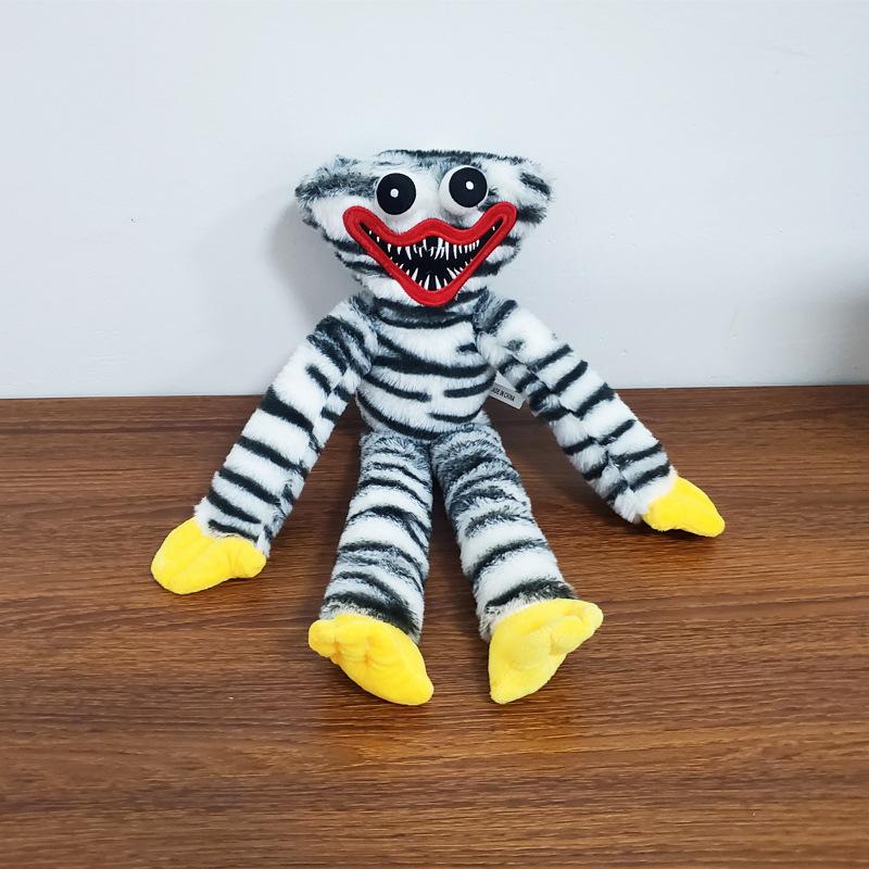 40cm 8 Styles Striped Huggy Wuggy Plush Toy, Soft Stuffed Monster Doll, Cartoon Game Character Plushie for Kids