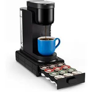 Coffee Pod Organizer Drawer for Keurig K-Cup Pods, Holds 18 Pods - Compact, Easy-Access Design with Smooth Glide, Ideal for Small Spaces and Coffee Machines