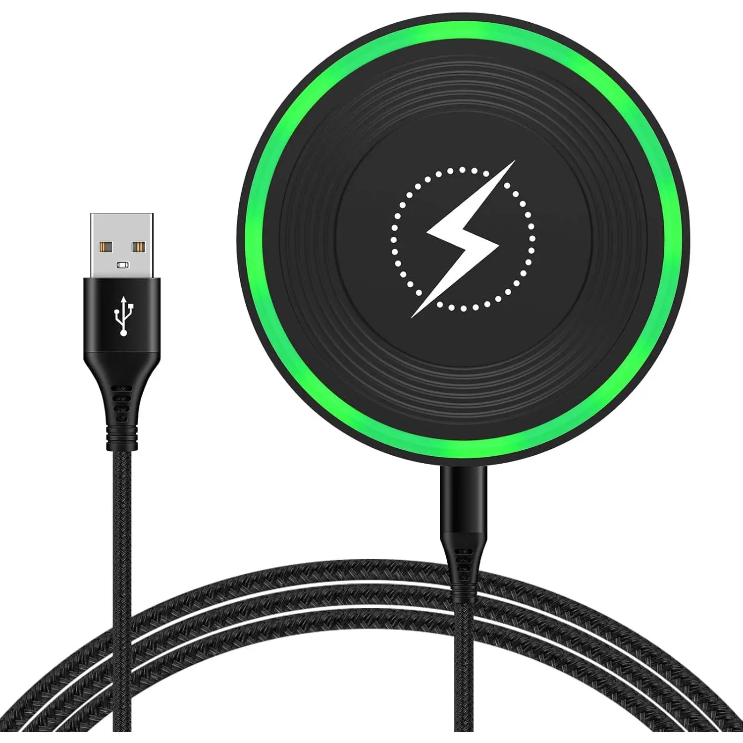 15W Wireless Charger Android Phone Fast Charging Pad for Moto razr+ 2024 G Stylus 5G 2025 G Power 2025 Edge 2024,Samsung Galaxy S25 Ultra S24 FE S23 Plus Z Flip6 S22,iPhone16 15,Google Pixel 9 Pro 8 7