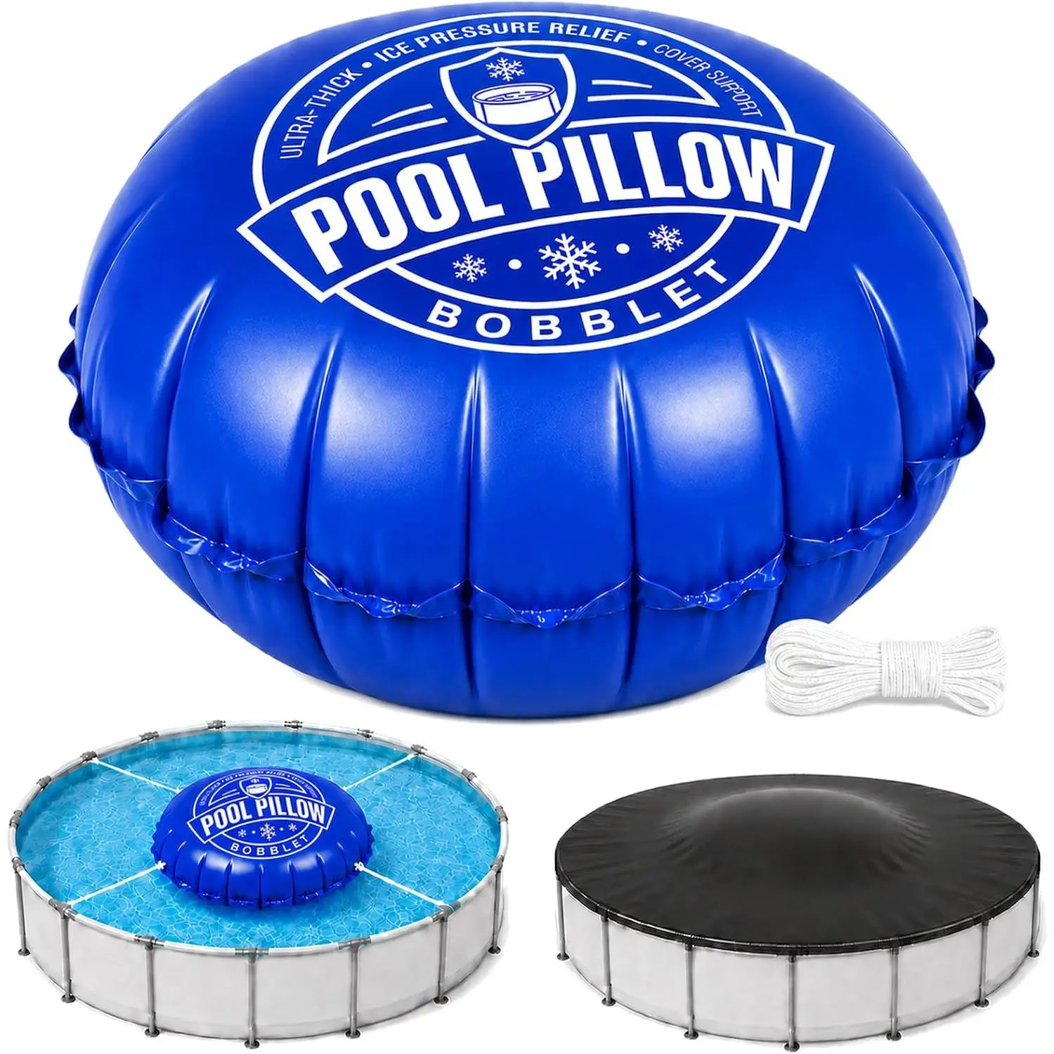 6 FT Round Pool Pillow for Above Ground Pools, Air Pillow for Winterizing