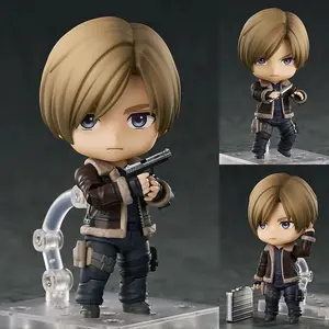 Leon Scott Kennedy Figure 10cm Q Version Cute PVC Action Figure Amine Birthday Gift Collectible Figurine Aixlan#2337