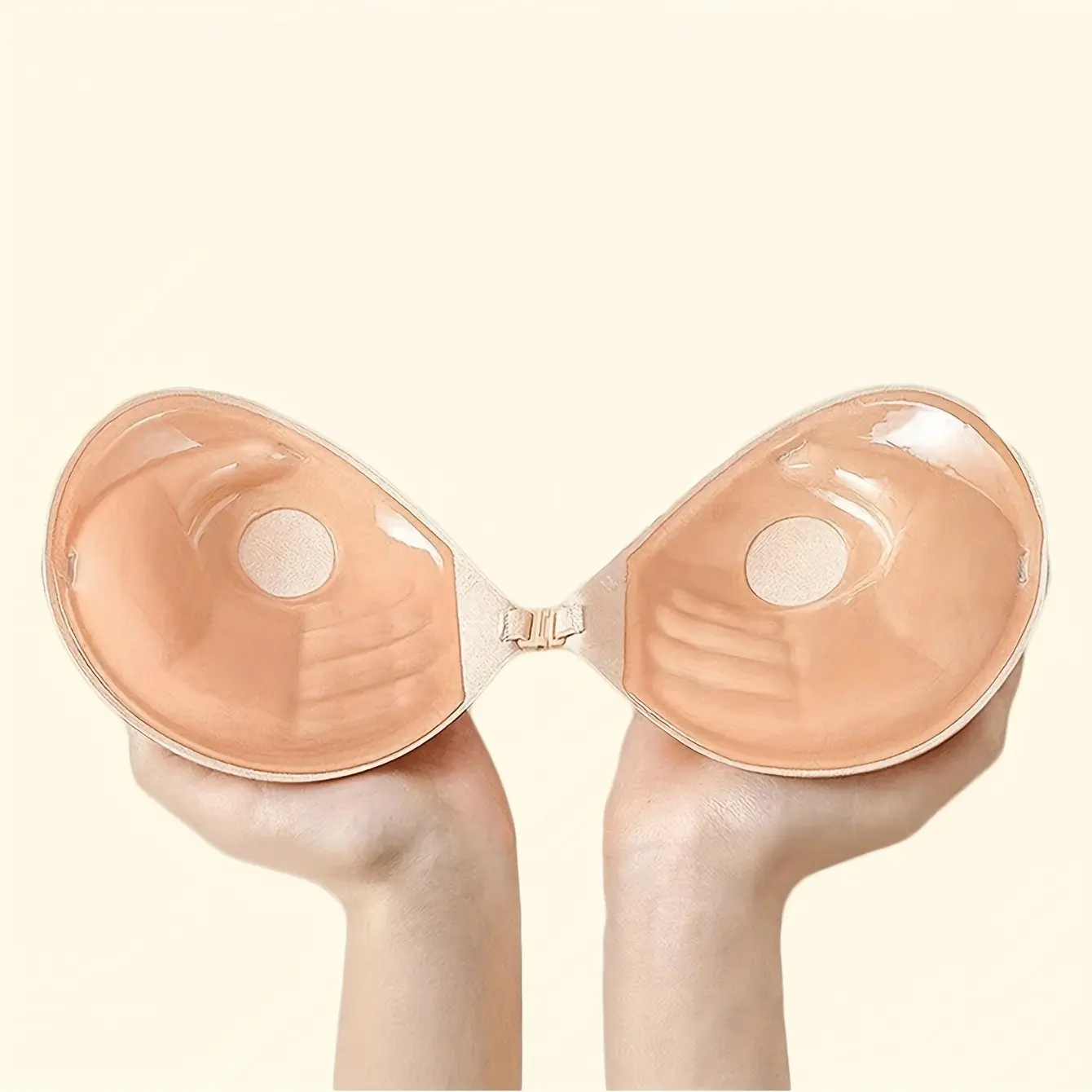 Women's Adhesive Silicone Nipple Covers, Reusable Sticky Backless Bra Cups, Sticky Bra Inserts, Enhance Breast Lift, Small Chest Solution