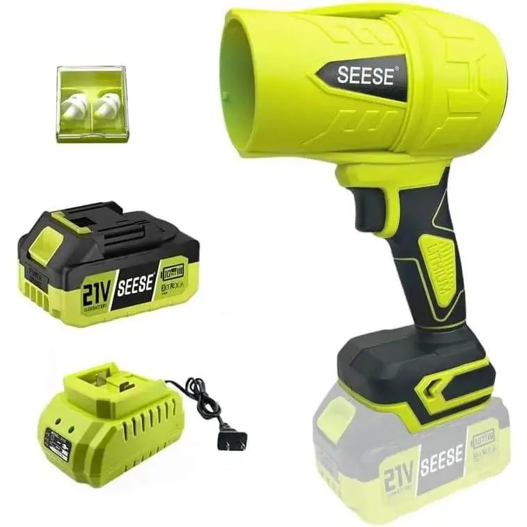 Jet Leaf Blower: Leaf Blower for Yard Leaves, Driveway Sand & Car Drying - 450 CFM High Speed with Ergonomic Handle for Easy