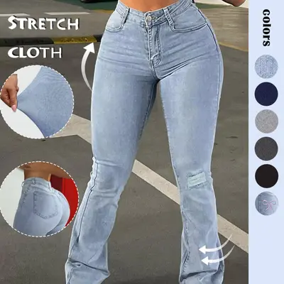 Flare Cut Jeans TikTok Shop