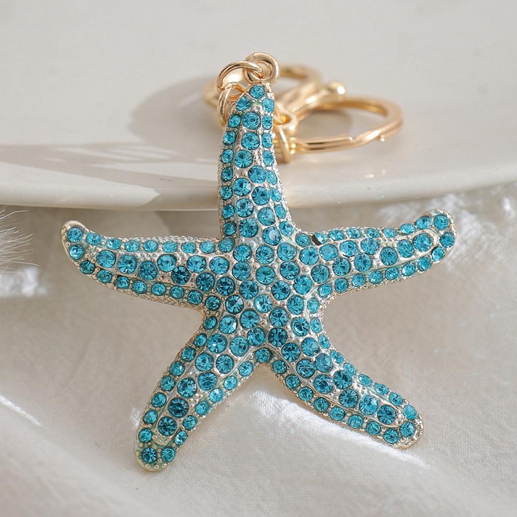 Fashionable Oceanics Themed Keyring Decorative Alloy Charm for Bags and Keys Decoration