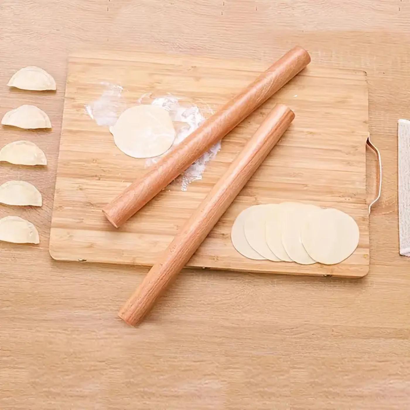 Solid Wood Rolling Pin for Dumpling and Noodle Making, Kitchen Baking Tool for Pressing and Shaping Dough, Perfect for Cooking Enthusiasts, Baking Supplies