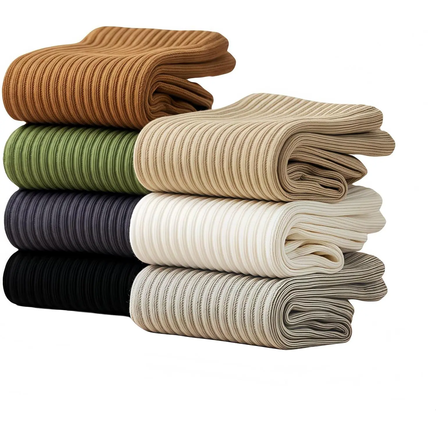 Men's & Women's 7-Color Assorted Crew Socks - Multi-Purpose Casual Sports Socks (s Men 8-10/Women 6-12) (7 Pairs) New model