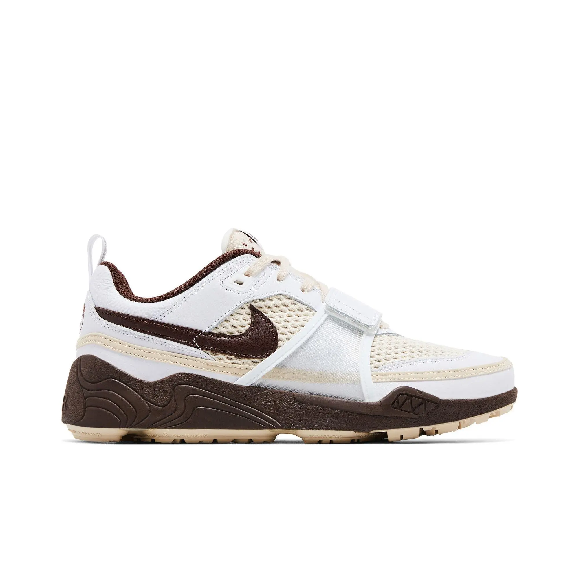 Travis Scott x Nike Zoom Field Jaxx 'Light Chocolate' (Unisex) White/Light Chocolate/White lifestyle shoes HQ3073 100