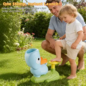 Pop-Out Launcher for Ages 3+, Cute Dog Design, Durable Abs Material, No Batteries Needed, Outdoor Play, Parent-Child Interaction