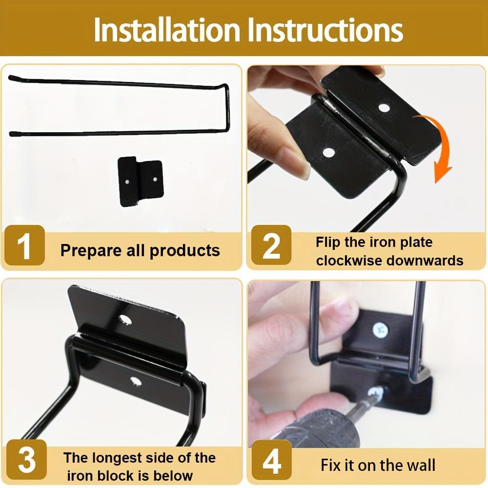 Wall Mounted Garden Tool Hanger, 1 Count Shovel & Rake Hanger, Garden Tool Organizer, Garden Tool Storage Hook, Home Organizer, Yard Tool Rack