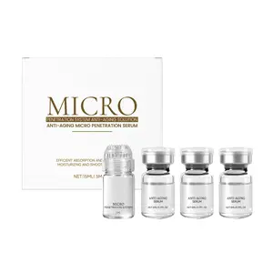 Facial Roller Serum Set with Glycerin & Hydroxyethylcellulose, Hydrating Skin Care Roller for Soft, Smooth & Radiant-Looking Skin