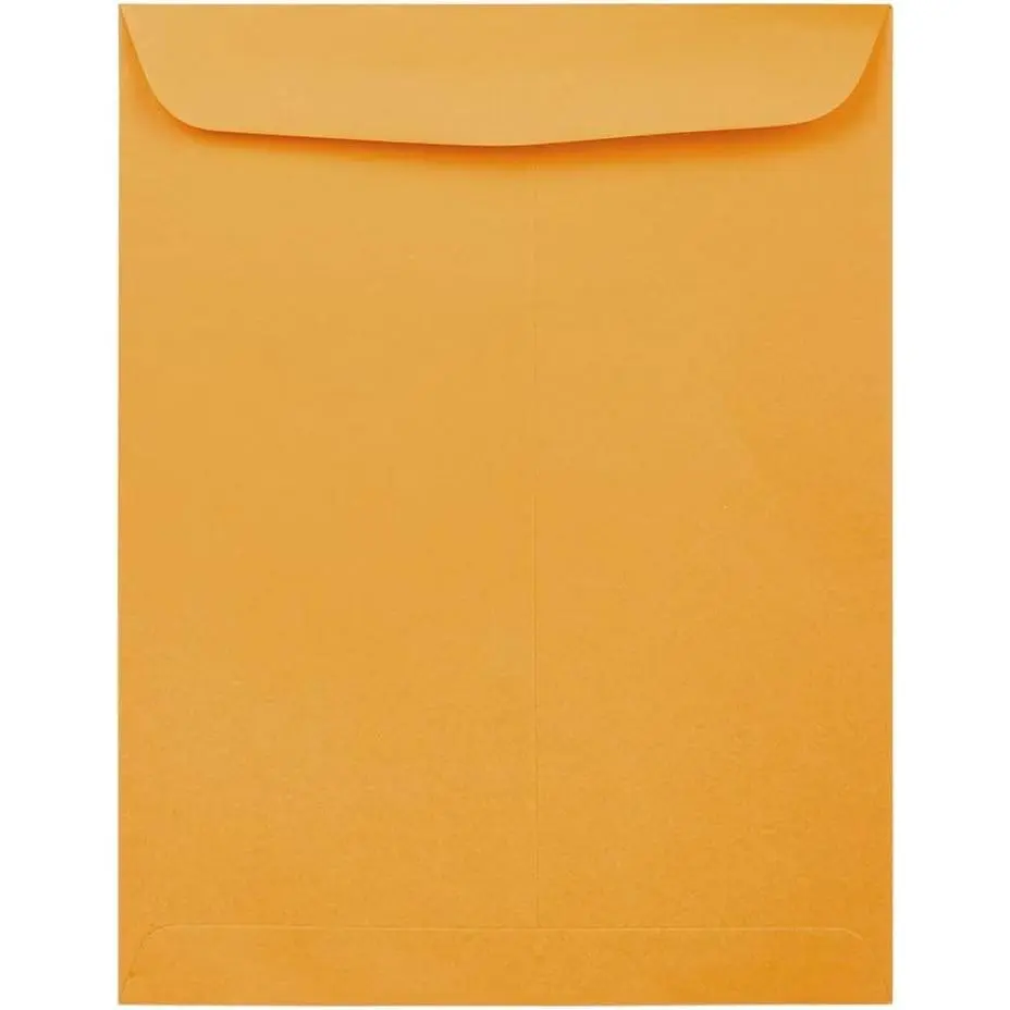 12 x 15 1/2 Open End Catalog Commercial Envelopes - Brown Kraft Manila - 25/Pack