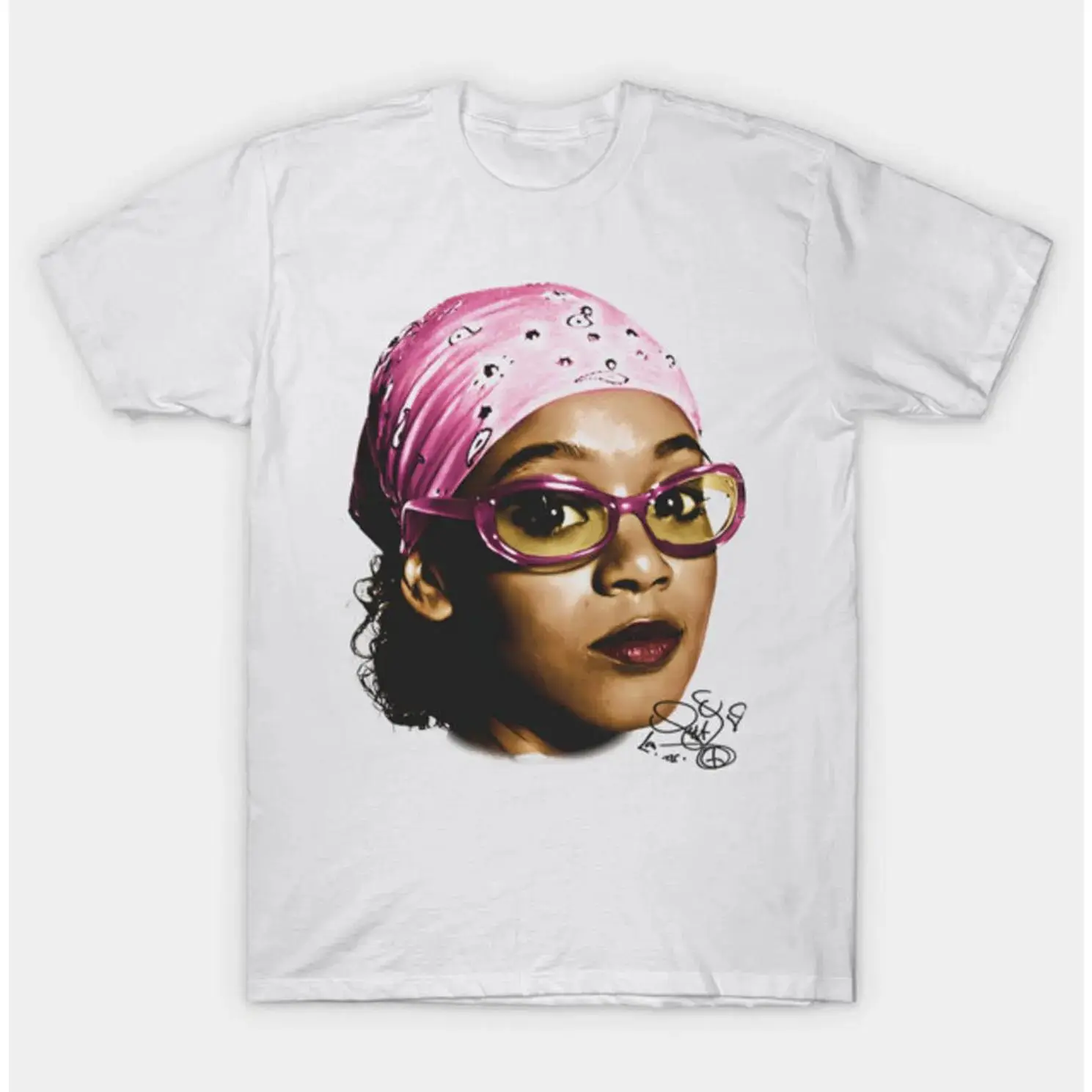Lisa Left Eye Lopes Rapper T-Shirt Print Short Sleeve Graphic Unisex