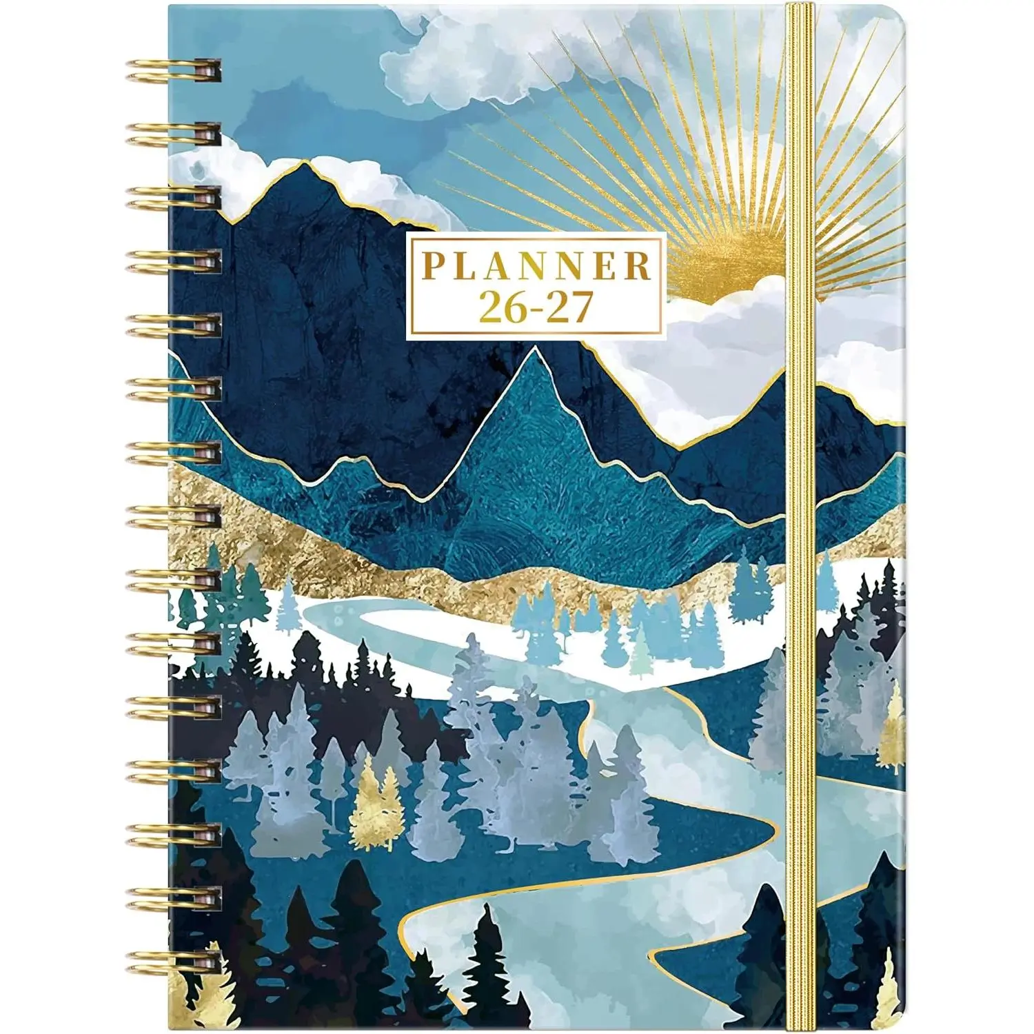 2026-2027 Planner - JUL 2026 - JUN 2027, Academic Weekly Monthly Planner | Hardcover, Tabs, Eastic Closure,  Pocket,highlighted Holidays,Blocks,Reference Calendars, Yearly Overview, 6.3" x 8.4"