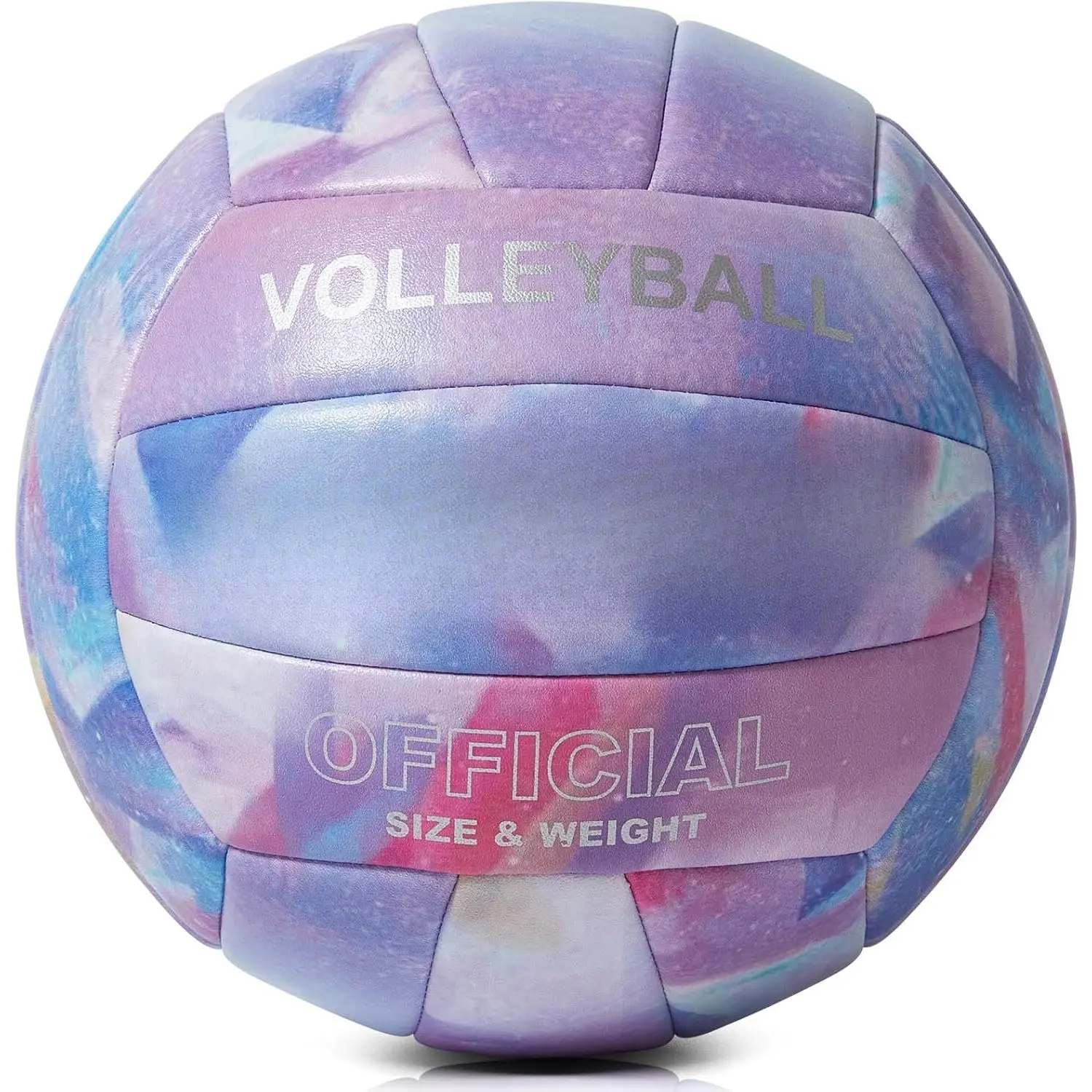 Volleyball Size 5 PU Leather Soft Indoor Outdoor Volleyballs    Play Ball for Beginner, Teenager, Adult, 8.2