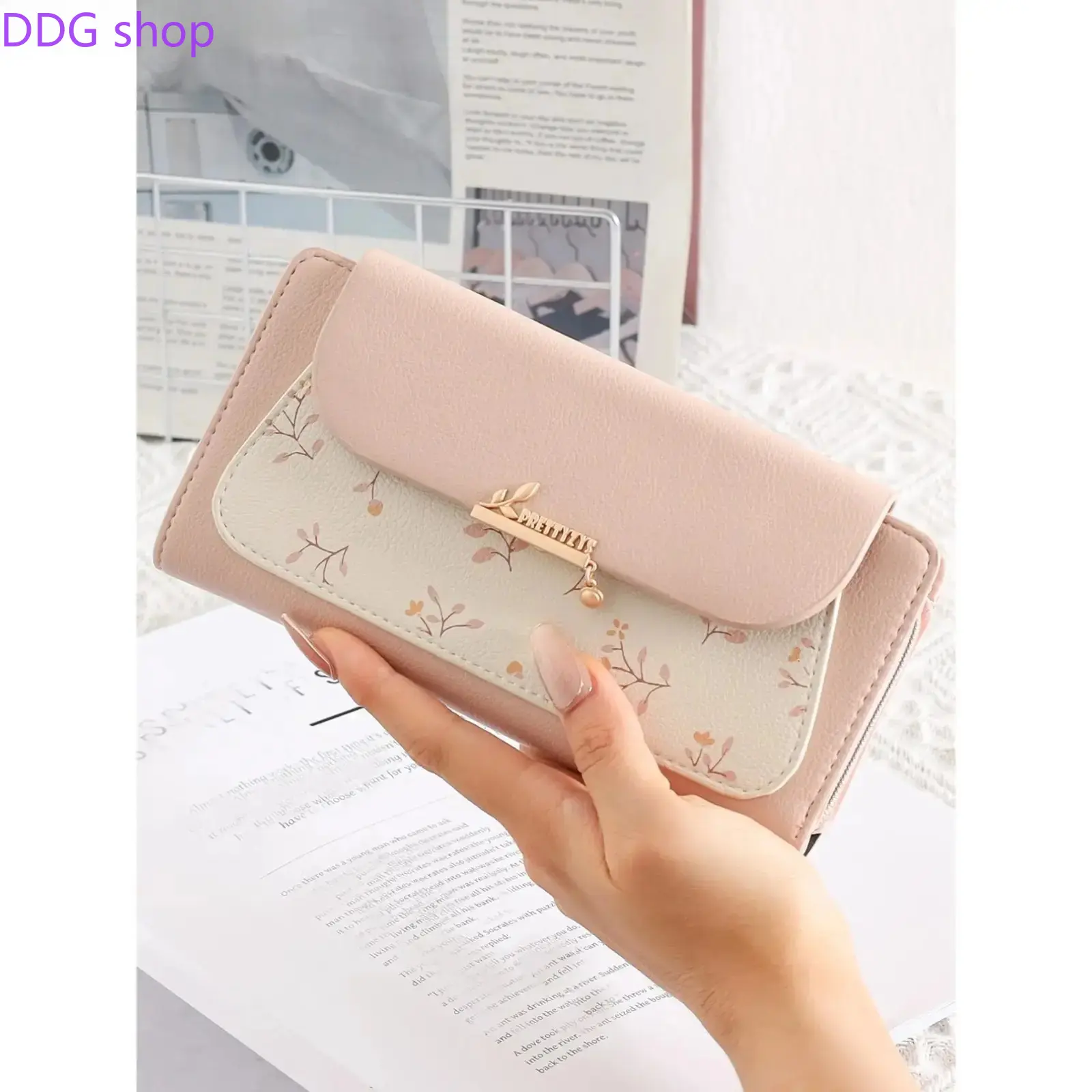 Women’s Korean‑Style PU Long Wallet, Silky Soft Comfortable Multi‑Function Card Holder, Zipper Fold Clasp Fashion Daily Purse, Practical Accessory for Students & Ideal Gift for Friends