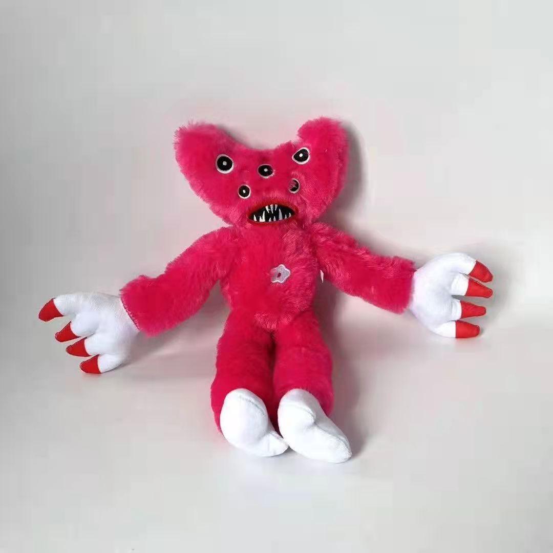 Cross-border new poppy playtime multi-eyed poppy doll plush toy long-haired pink and blue black poppy doll