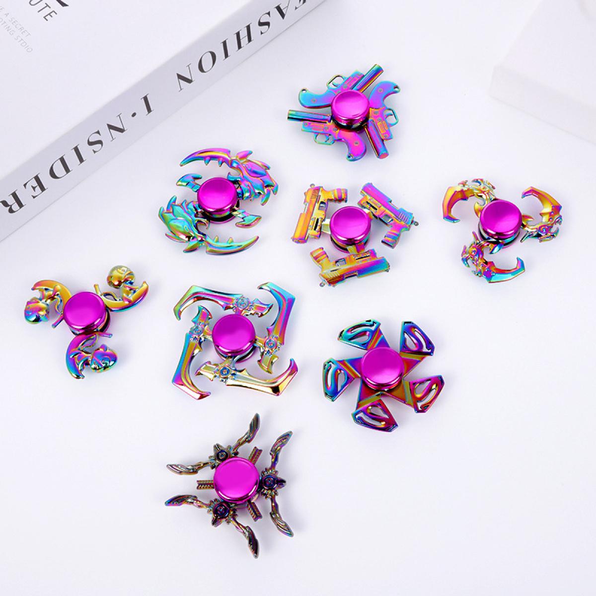 TikTok hit product Metal Fidget Spinner Alloy Hand Spinner Boxed Stress Relief Toy for Kids Adults Office Desk Fidget Toys