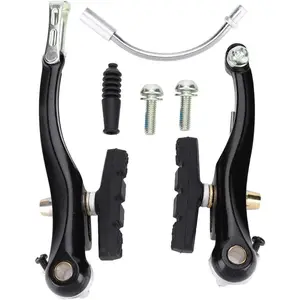 Brake Set, Aluminium Alloy V Shape Dual-Pivot Mountain Bike Calipers Set Bike Brake Accessory and Spare Parts Tricycle Parts V Brake Bike Brakes