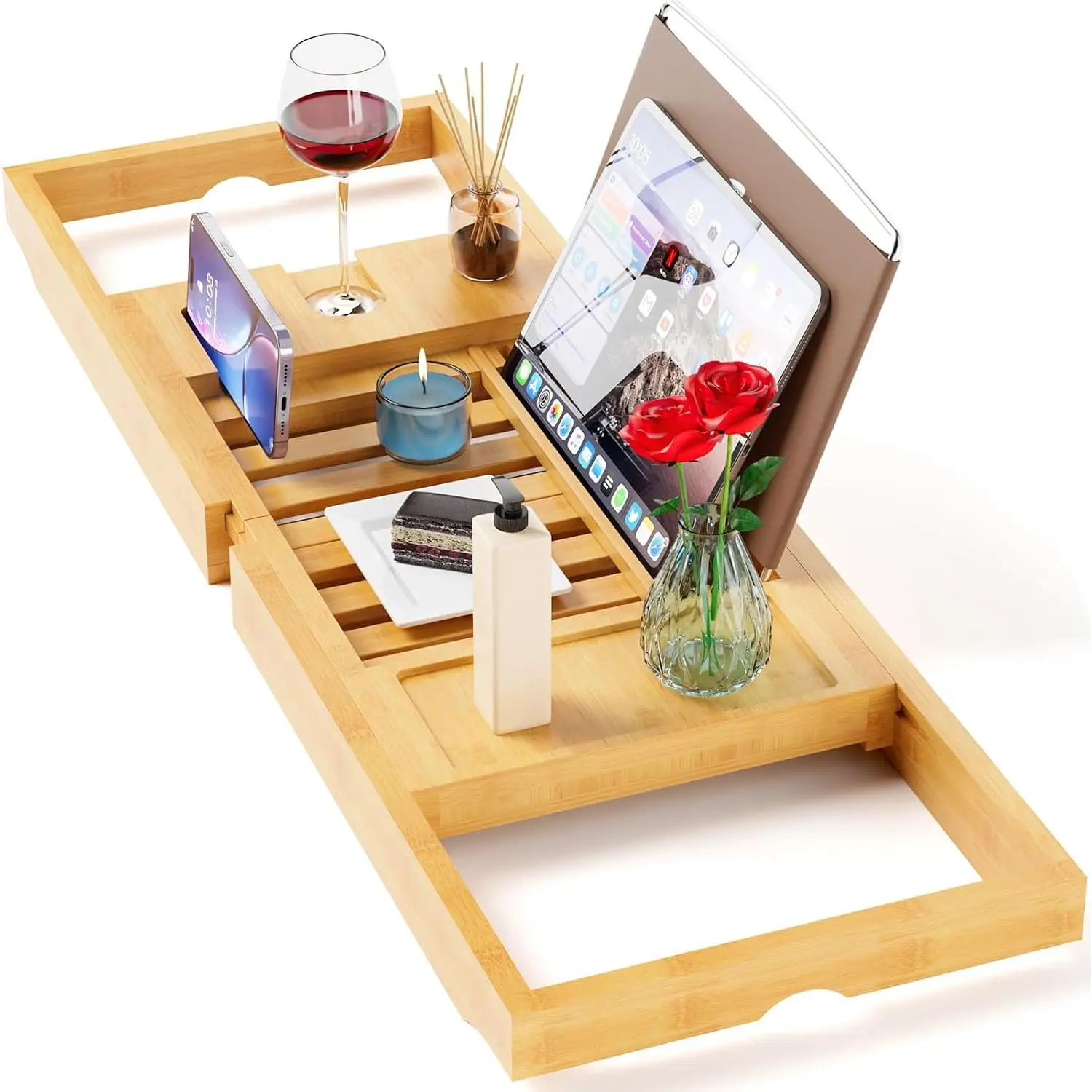 Bathtub Tray , Expandable Bath Tray,  House Warming Gifts,-