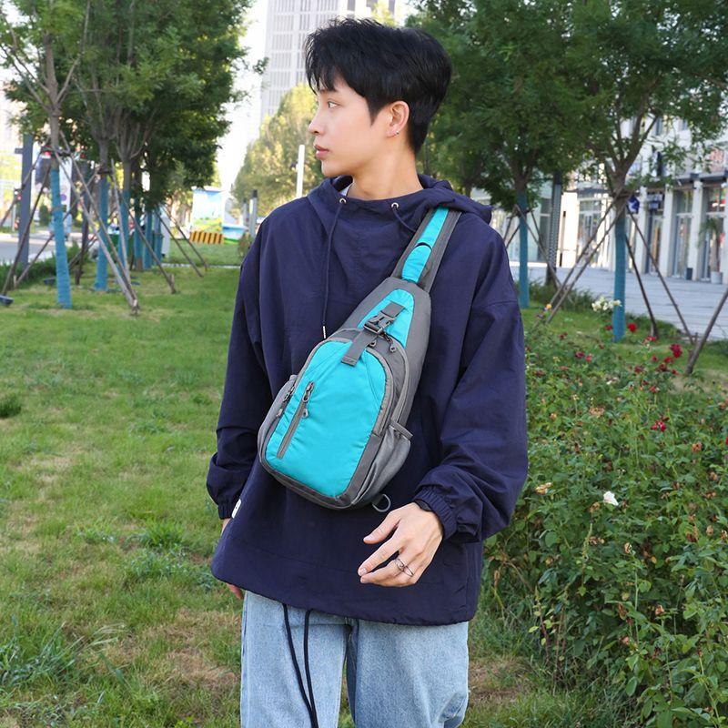 Sports breast bag men's multi-functional and lightweight new shoulder fitness outdoor leisure travel chest messenger bag