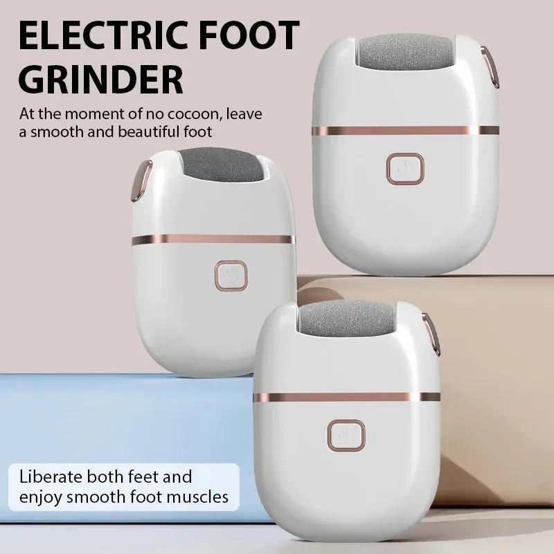 Rechargeable Electric Foot Grinder Dead Skin Remover Calluses Feet Scrubber Electric Foot File Dry Dead Cracked Foot Care Repair  Christmas gift Christmas Supplies