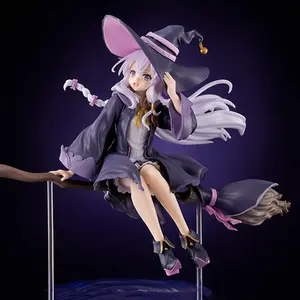 Magical Girl Figure, Irena Sitting Pose Handmade Figurine, Classic Magical Robe & Flying Broom, PVC Material, Perfect Gift for Fans