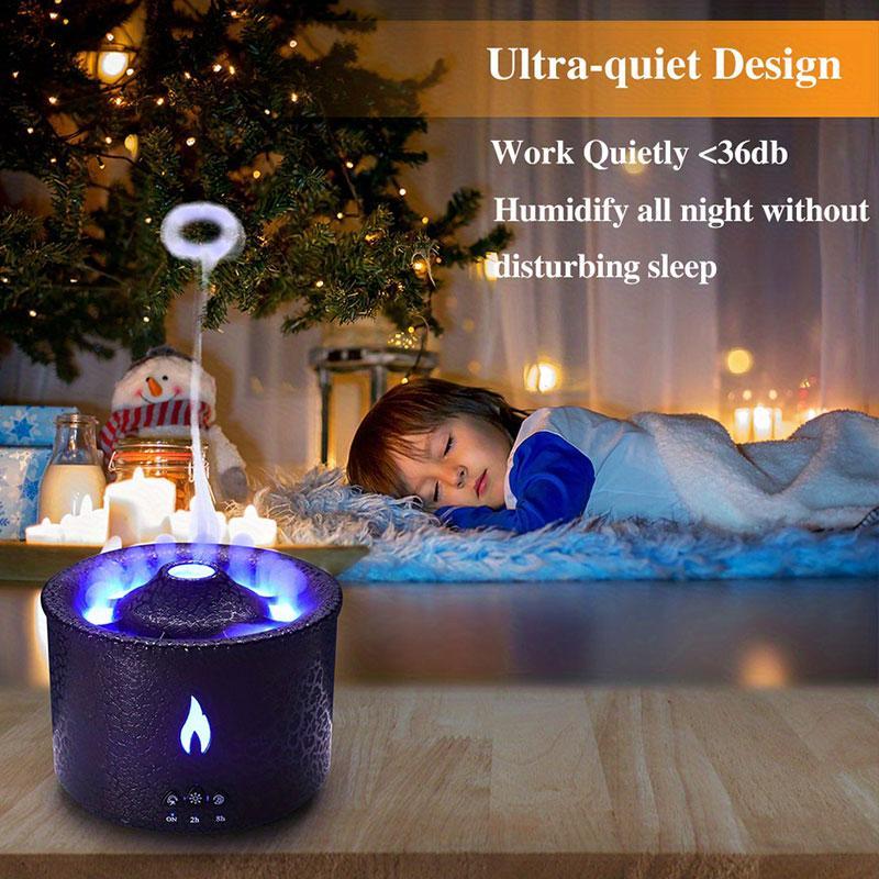 Volcano Diffuser Portable Aroma Diffuser, Smart Auto Shut Off, Timer Night Light Humidifier, Flame Mushroom Diffuser Remote Control, Aroma Diffuser Humidifiers