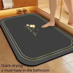 Quick-Dry Diatomaceous Earth Mat, Hygienic, Mold-Resistant & Easy-to-Clean Pad for Shower & Bathtub Area, Home Essentials Bathroom Accessories