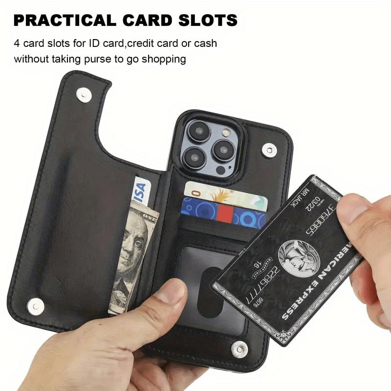 Phone Case - Black Bat TPU Phone Case, compatible with multiple functions such as bank cards and bus cards, stylish design, multifunctional protective case, for iPhone users. Suitable for iPhone 17/16/15/14/13/12.